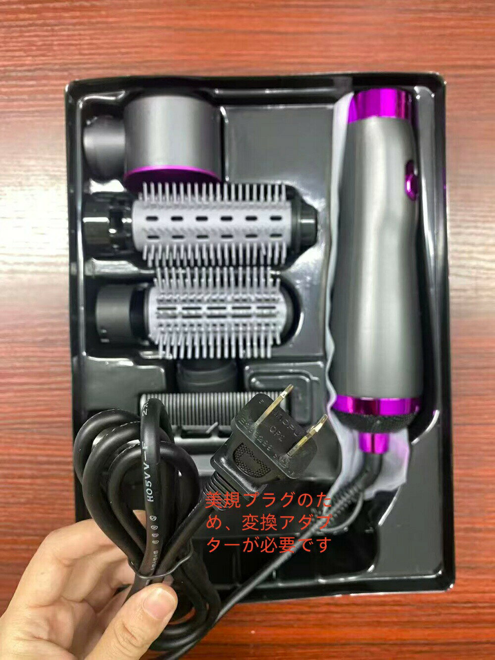 新作 5IN1 超高速 高風量 ドライヤー 大風量 イオンテク 3段階風量 速乾ドライヤー...