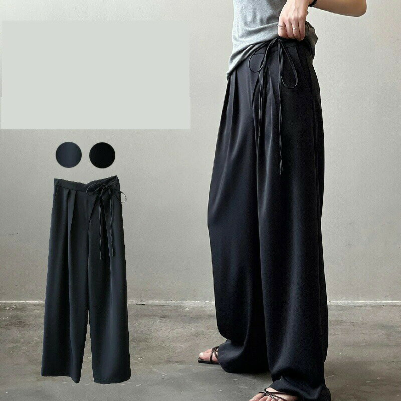 Rakuten - パンツスーツ ガウチョパンツ ワイドパンツ 春 秋 ボトムス パンツ ワイド スラックス ロング 美シルエット ハイウエスト 美脚 おしゃれ ゆったり 無地 着痩せ カジュアル