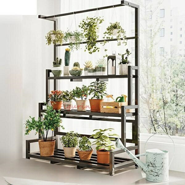 ガーデンラック フラワースタンド 屋外 室内 観葉植物 盆栽棚 スタンド 植木鉢台 ...