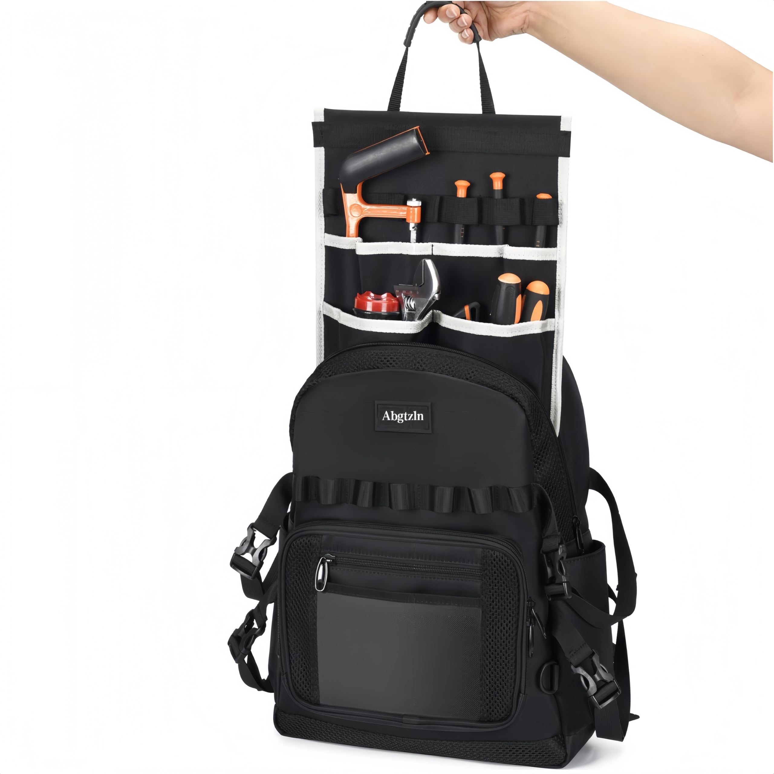 Rakuten - プロフェッショナル作業工具収納 大容量リュック｜防衝撃?多機能メンテナンスバッグ｜電気?水道?空調工事職人対応｜高強度耐磨耗 収納神