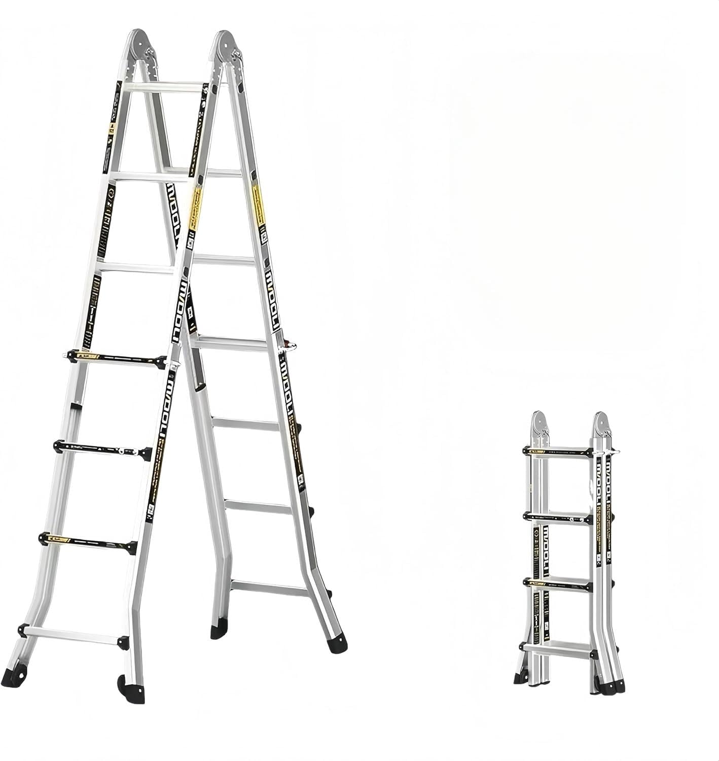 Rakuten - 伸縮式 ■ 特厚肉で最大 200kg 耐荷重 ■ 家庭用?工程用マルチファンクション ■ 屋内?屋外兼用 ■ 航空アルミニウム材を使用した加厚設