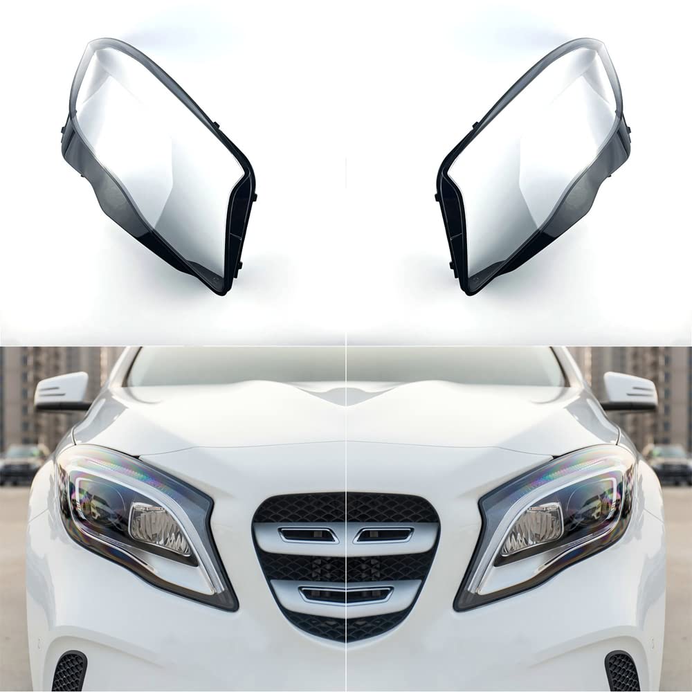 Rakuten - 車ランプ カバー 適合車ベンツ GLA200 GLA220 GLA260 2018-2020年代 ヘッドランプカバー ヘッドライト保護カバー 高品質透明なプラスチ