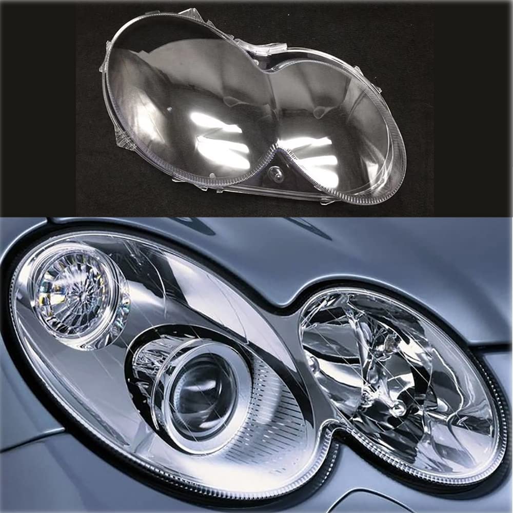 Rakuten - 車用 ライトレンズカバー 適合車Benz CLK 2004-2006年代 車のヘッドライトカバーを交換 自動車のライトレンズカバー 頑丈で耐久性ヘッド