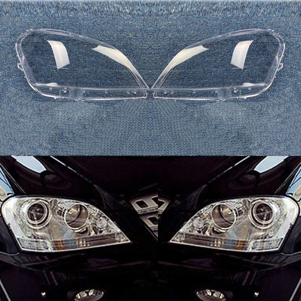 Rakuten - 適応Benz –W164 2005-2006年式 車のヘッドランプカバー フロントヘッドライトカバー高品質透明なプラスチック素材、頑丈で耐久性ヘッド