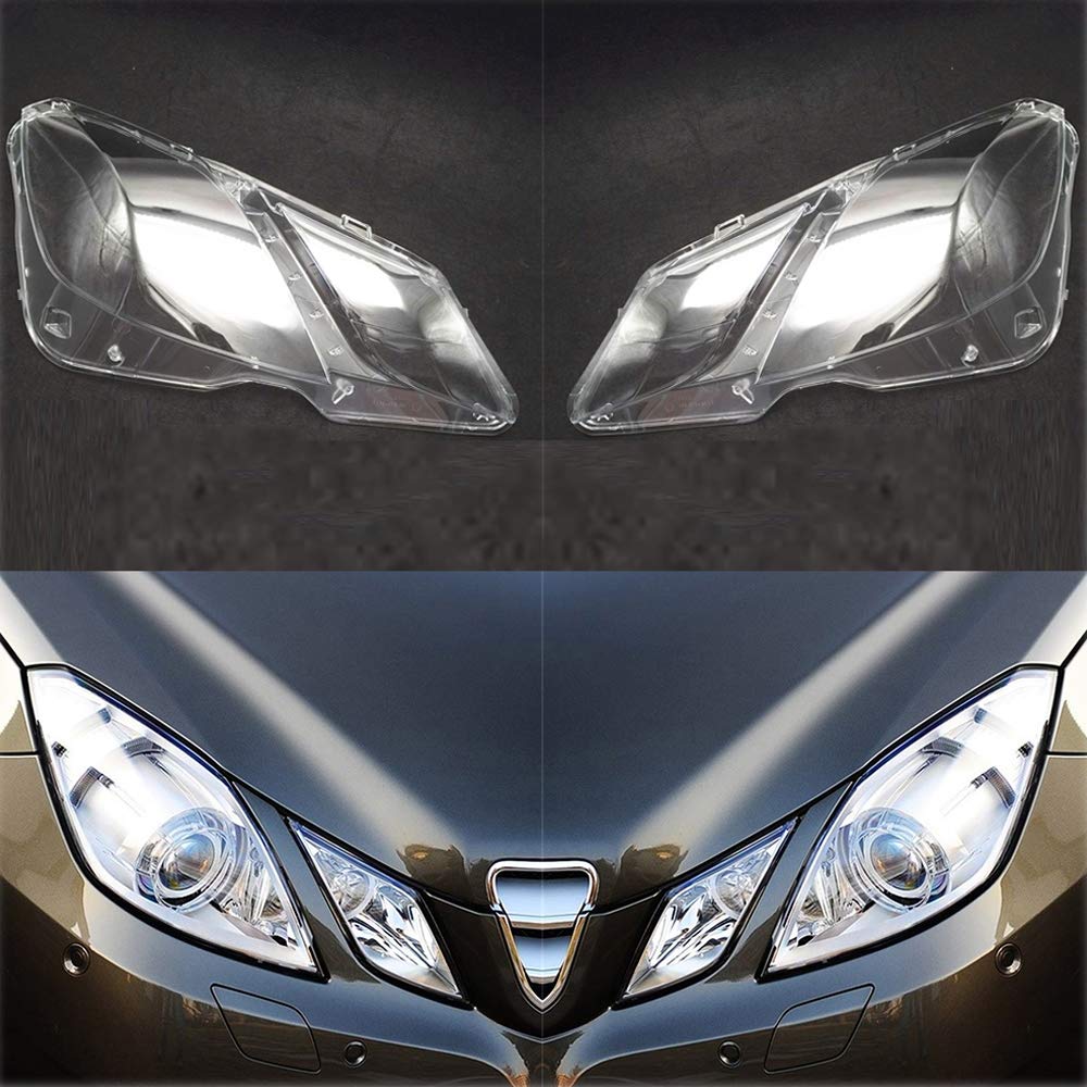 Rakuten - 適用車Benz –W207 E200 E250 E300 2009-2013年式 車のヘッドランプカバー フロントヘッドライトカバー 高品質透明なプラスチック素材、