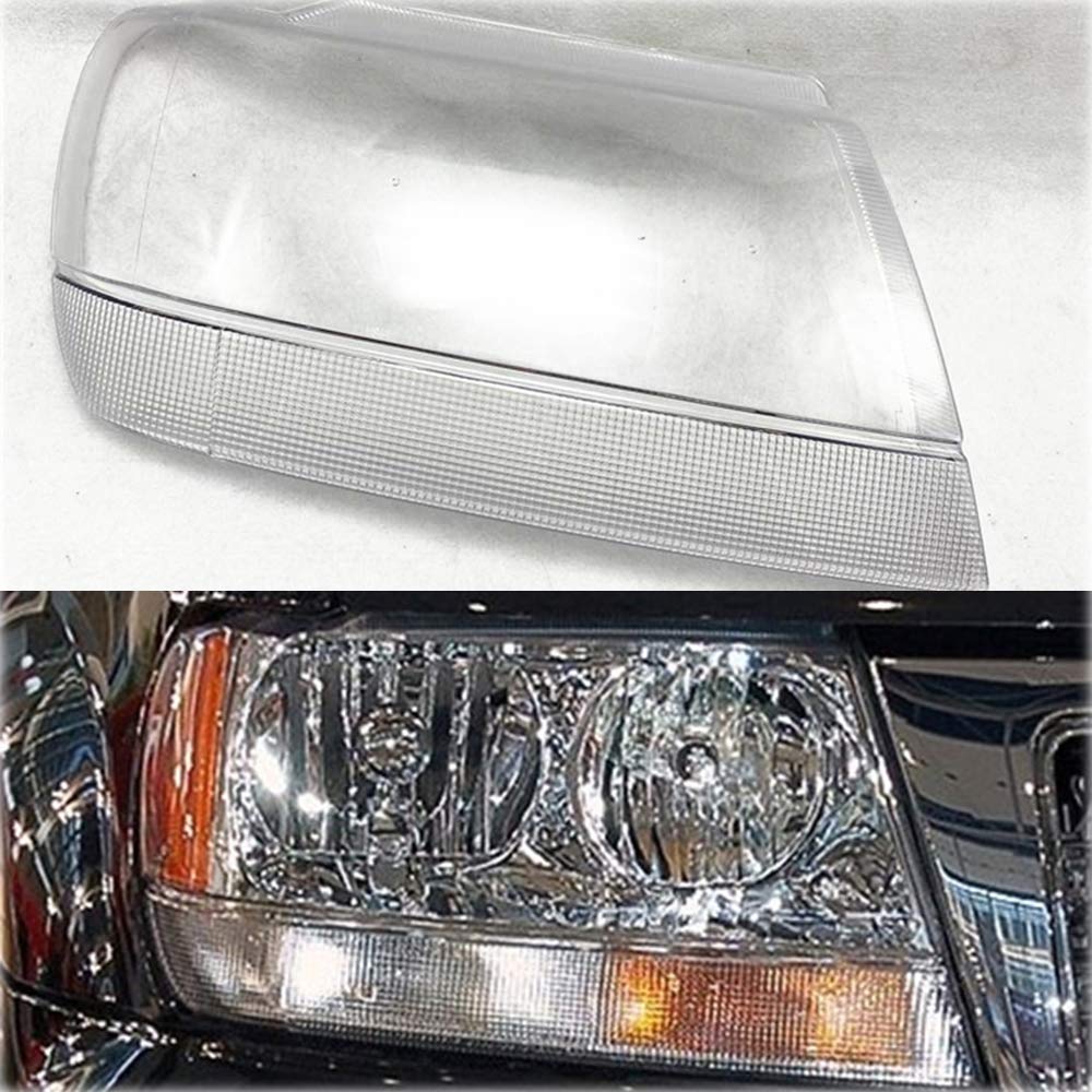 Rakuten - 交換用ジープ - グランド チェロキー SUV 1999-2005年式 車のヘッドライトカバー 車ライトレンズカバー 頑丈で耐久性ヘッドランプ クリ