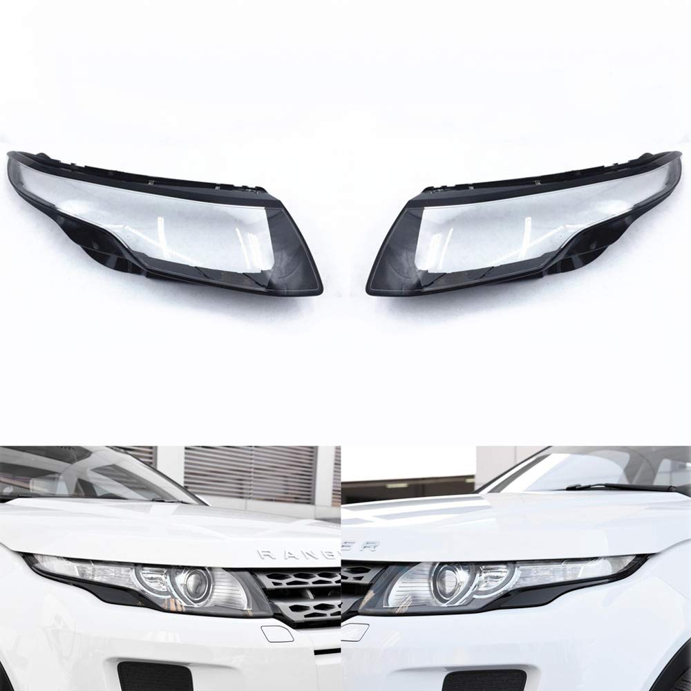樂天商城 - 適合車LAND ROVER–Evoque 2012-2018年代車のヘッドランプカバー フロントヘッドライトカバー 高品質透明なプラスチック素材、頑丈で耐