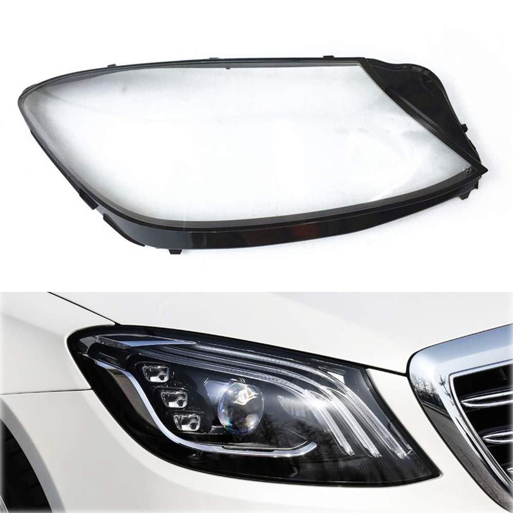 Rakuten - 交換用Benz–W222 S320 S350 S450 S500 2018-2019年式 車のヘッドライトカバー 車ライトレンズカバー 頑丈で耐久性ヘッドランプ クリア