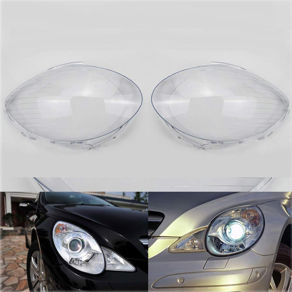 Rakuten - 適応Benz –W251 R350 R500 2006-2008年式 車のヘッドランプカバー フロントヘッドライトカバー 高品質透明なプラスチック素材、頑丈で