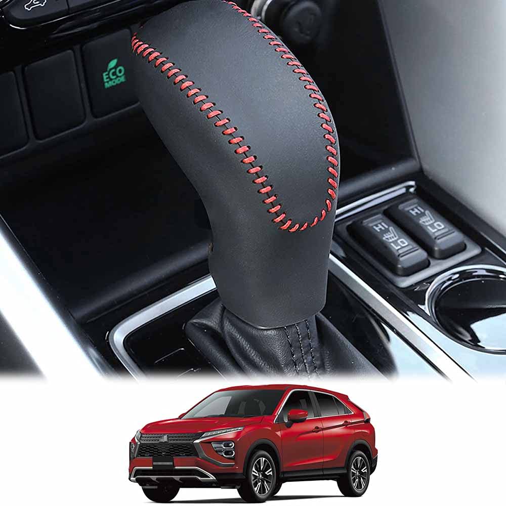 Rakuten - 三菱 エクリプスクロス GK系 シフトノブカバー 本革 Mitsubishi Eclipse Cross(2018年～) 専用 シフトノブガーニッシュ 内装パーツ 汚れ
