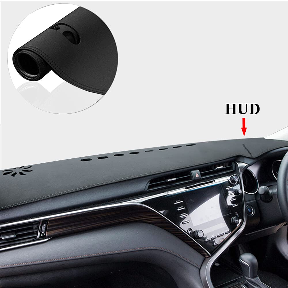 Rakuten - トヨタ カムリ 70系 HUDダッシュボードマット TOYOTA CAMRY AX70系 (2017年7月-現行)車種専用 カーアクセサリー 革の素材 日焼け防止 耐