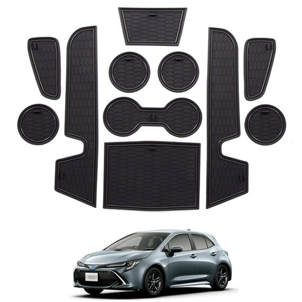 Rakuten - トヨタ カローラスポーツ＆ツーリング210系 ドアポケットマット toyota corolla sprot&touring 車種専用 インテリアラバーマット コンソ