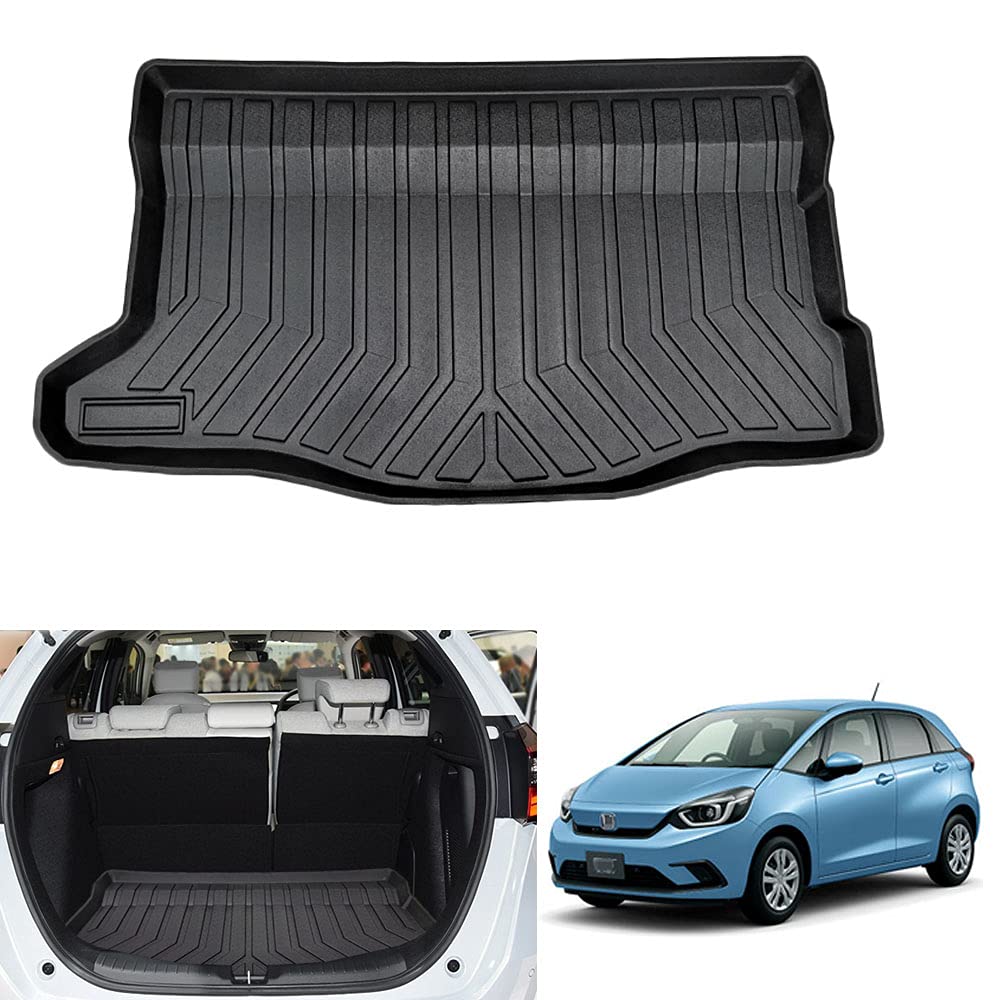 Rakuten - 適用 ホンダ 新型 フィット 4代目 3Dラゲッジマット FIT GR1/2/3/4/5/6/7/8型 (2020年2月～) 車種専用設計 TPO素材 純正交換 防水 耐摩