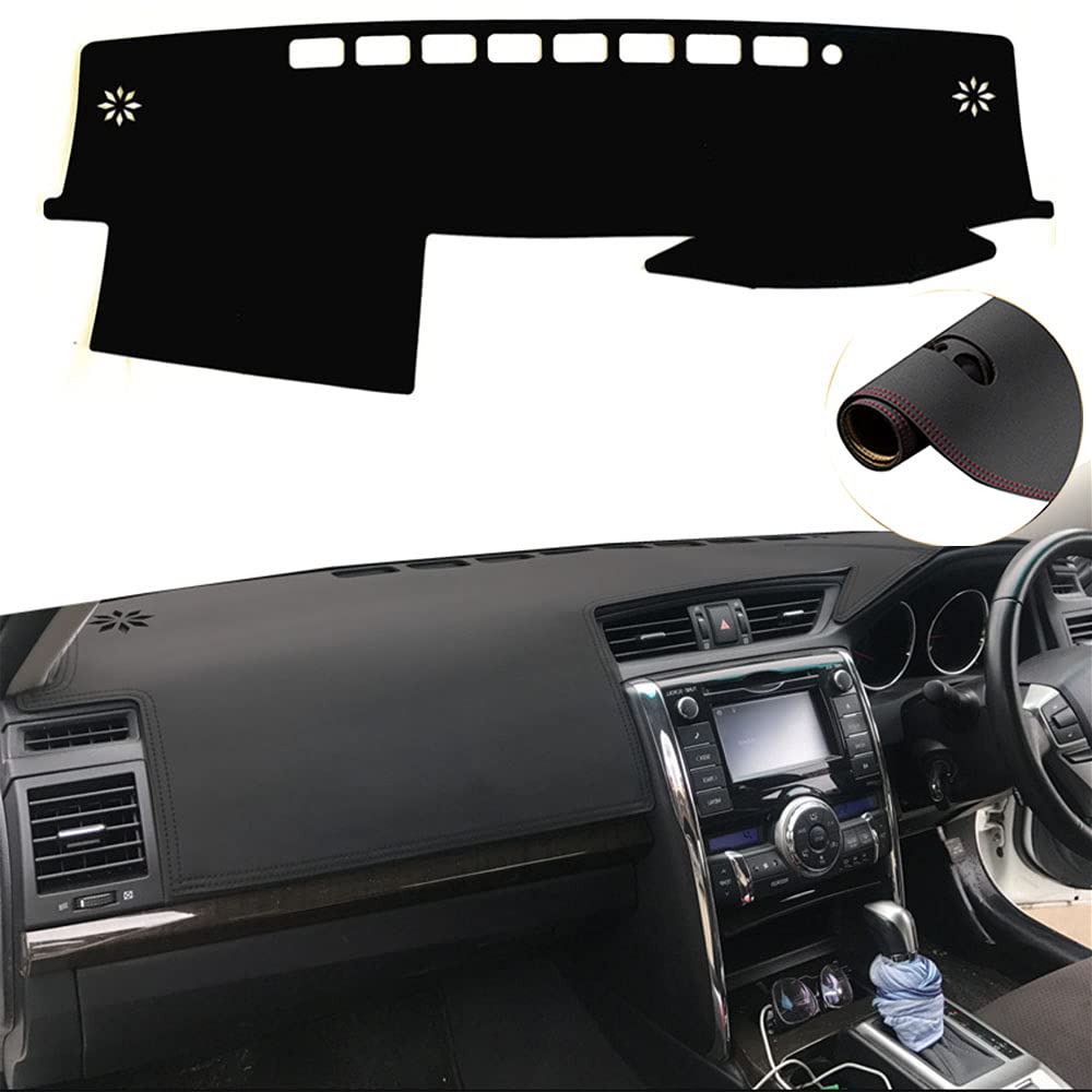 トヨタ マークX 130系 ダッシュボードマット Toyota Mark X (2009-2019) 車種専用 カーアクセサリー 革の素材 日焼け防止 耐熱性 耐久性