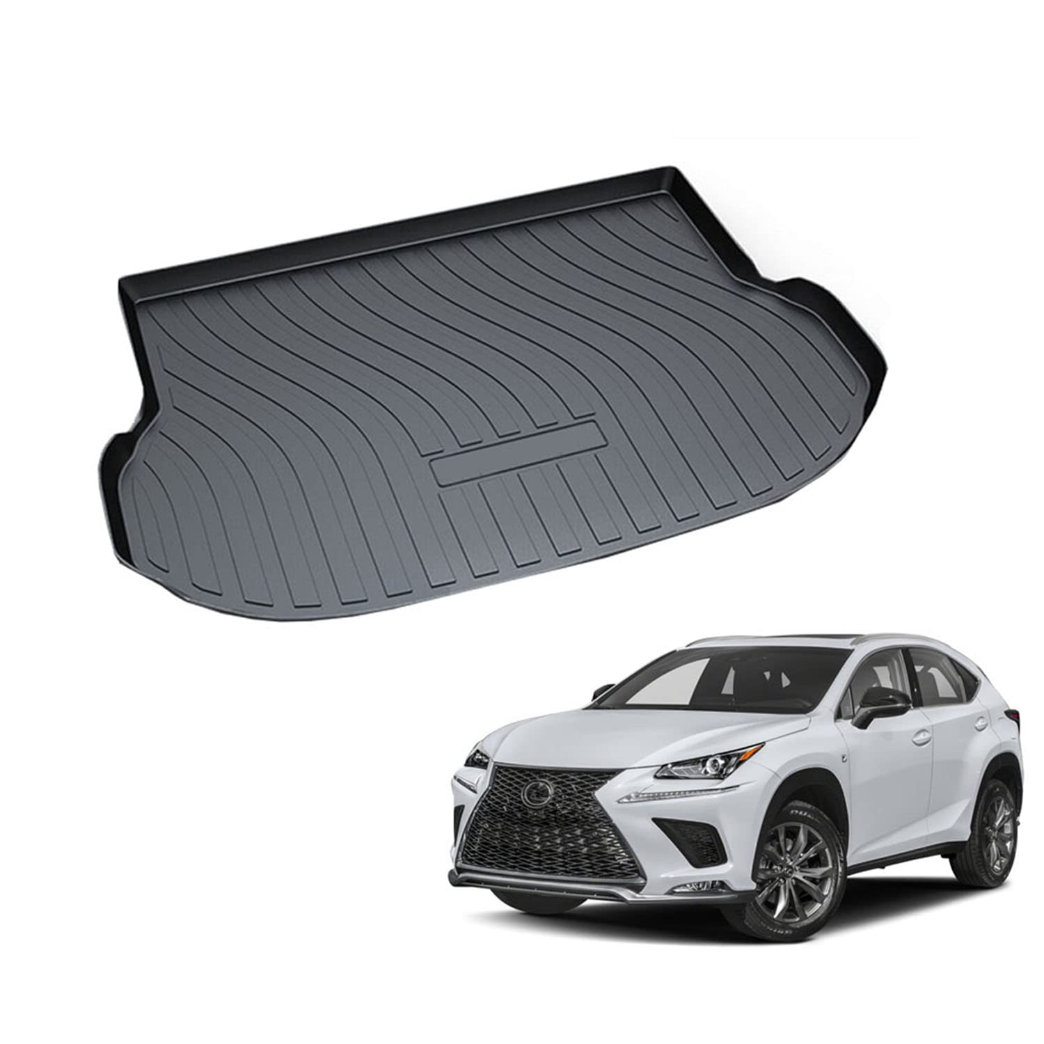Rakuten - レクサス NX専用 LEXUS NX300h NX300 NX200t ラゲッジマット TPO素材 純正交換 車種専用設計 防水 耐摩擦 耐汚れ 3Dトランクマット カー