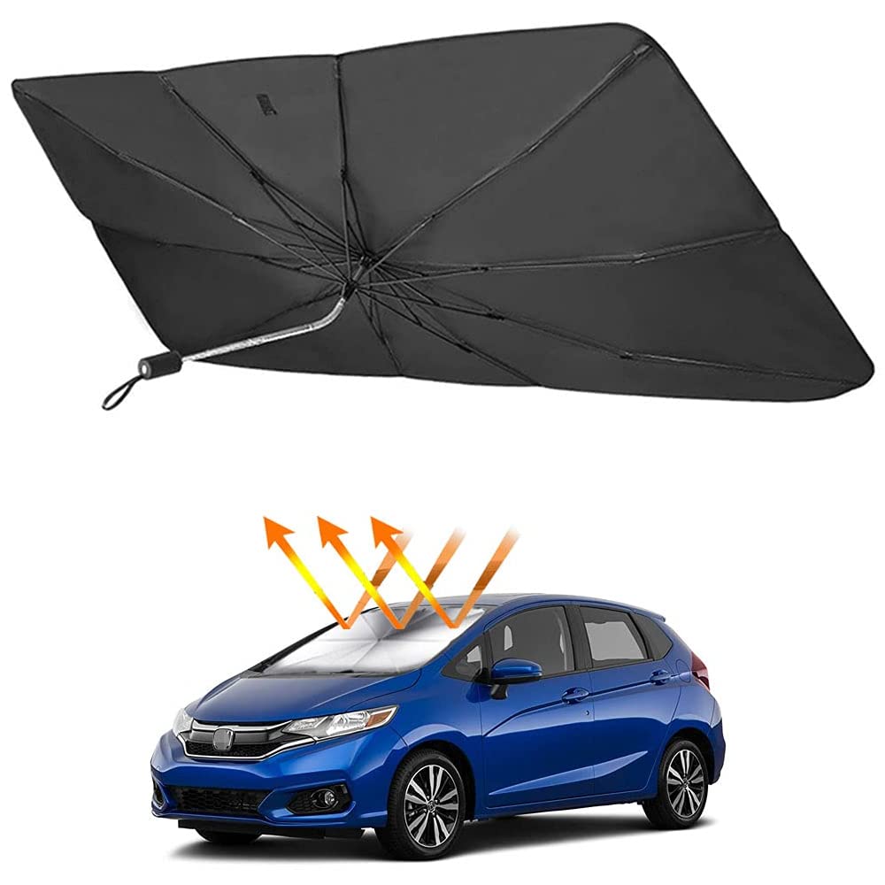 Rakuten - 【2021 ホンダ フィット3 GK系 専用 サンシェード傘 フロントガラス用 Honda Fit GK3 GK4 GK5 GK6 GP5 GP6 （2013.9-2020） 360°回転
