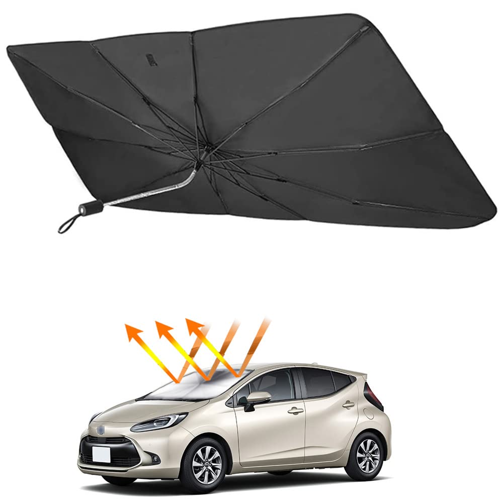 Rakuten - 2022年 トヨタ 新型アクア MX系 専用 サンシェード傘 フロントガラス用 TOYOTA AQUA MXPK10 MXPK11 MXPK15 MXPK16 (2021年7月-現行) 36