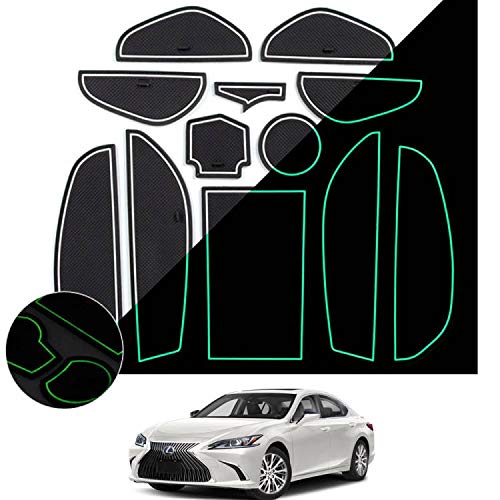 Rakuten - レクサス ES 10系 ドアポケットマット Lexus ES 2018年10月～ 車種専用 インテリアラバーマット コンソールマット パーツ 滑り止め 内装