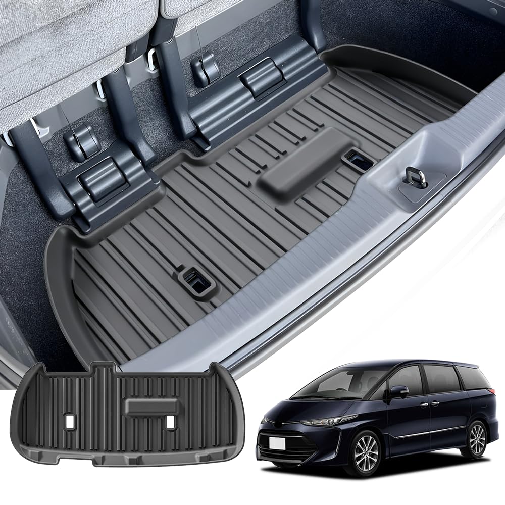 Rakuten - 車用ラゲッジマット エスティマ 50系 荷室下 (2006年1月～2020年3月) 車種専用設計 トランクドア トランク マット ラゲッジカバー 3Dマ