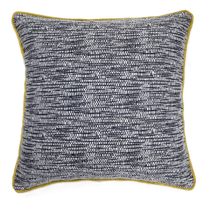 Rakuten - CUSHION0003 BLACK & WHITE/ブラックアンドホワイト クッション クッションカバー 45×45cm 輸入ファブリック イギリス 無地 白黒 モノトーン パイピング シンプル スタイリッシュ おしゃれ 上質 高級 Resource Decor リソースデコール