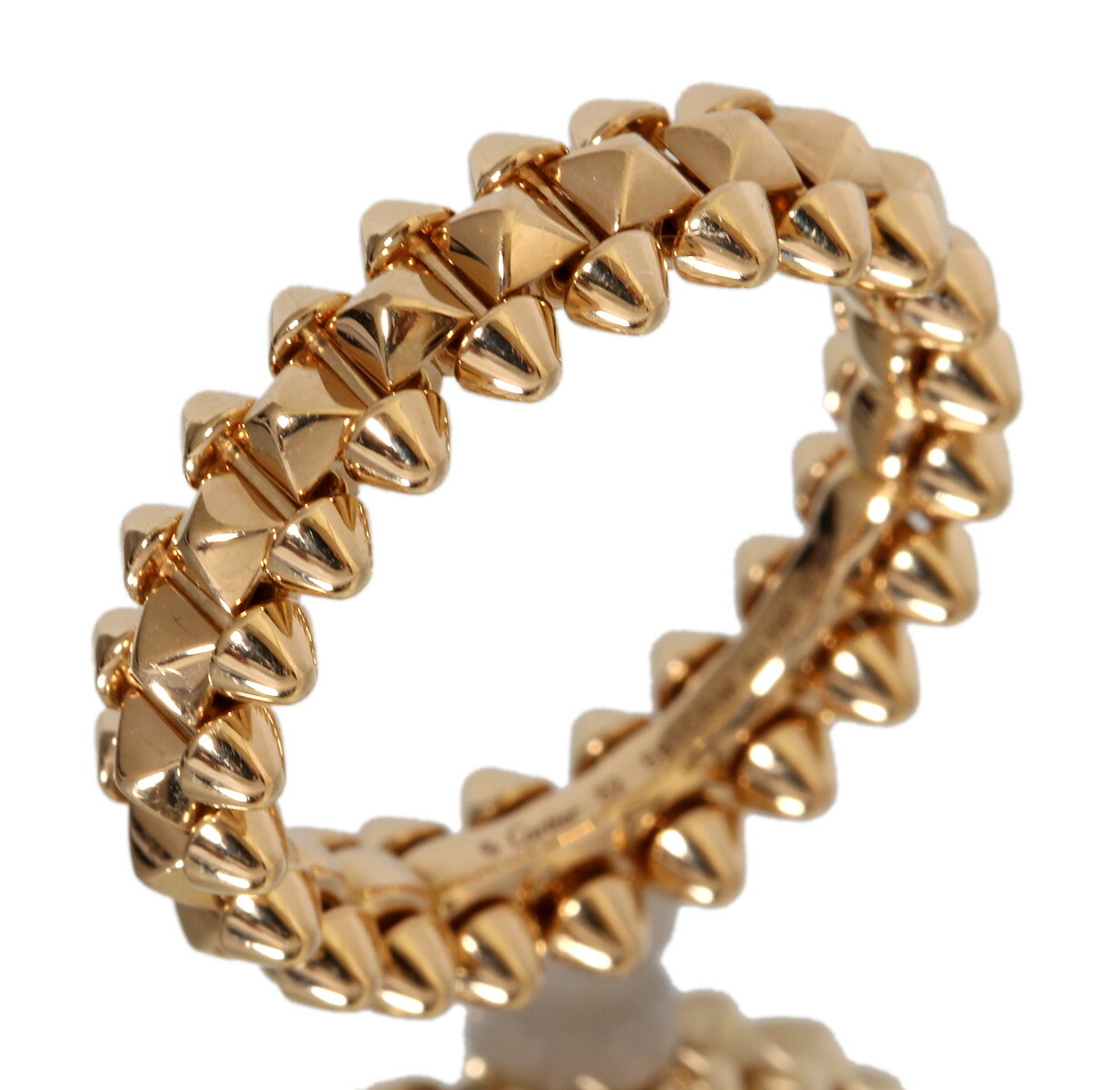 美品 カルティエ クラッシュドゥ #52 PG Au750 7.8g SM リング【中古】9959のサムネイル