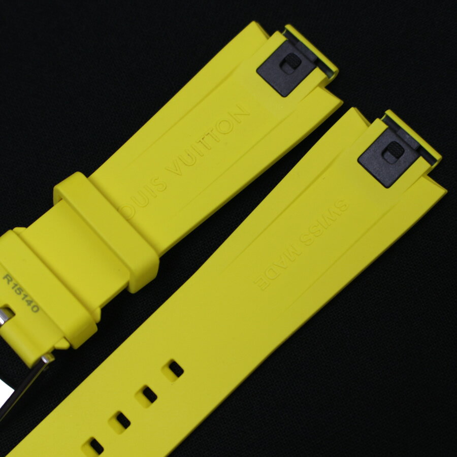 美品 ルイヴィトン タンブール/モノグラム ラバー ベルト Lサイズ/R15140/ 黄色 正規品【中古】3115