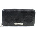 クロムハーツ REC F ZIP ウォレット レザー インボイスアリ セメタリークロスキルティング ギャラ付き【中古】10745