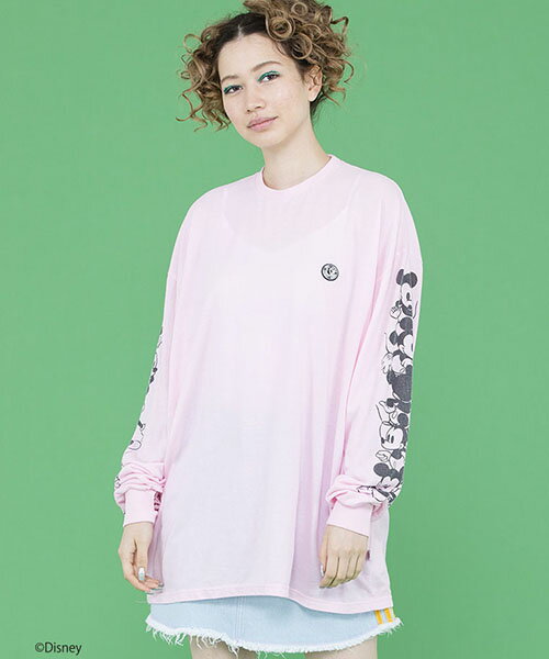 【Little sunny bite(リトルサニーバイト)】Disney★mickey mouse long tee Tシャツ(LSB-LTOP-154J)のサムネイル