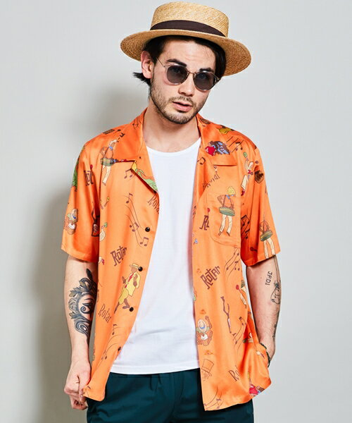 【ROTAR(ローター)】Caribbean Print Rayon Aloha Shirt シャツ(rt1934012)のサムネイル