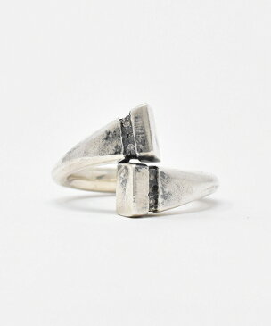 【IDEALISM SOUND(イデアリズム サウンド)】【予約販売ご注文後から1ヶ月後出荷】Square Pole Ringwith Diamond 指輪(S19013)
