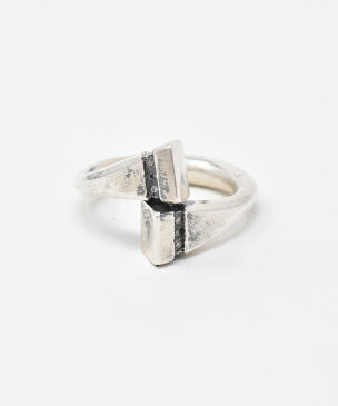 【IDEALISM SOUND(イデアリズム サウンド)】【予約販売ご注文後から1ヶ月後出荷】Square Pole Ringwith Diamond 指輪(S19013)