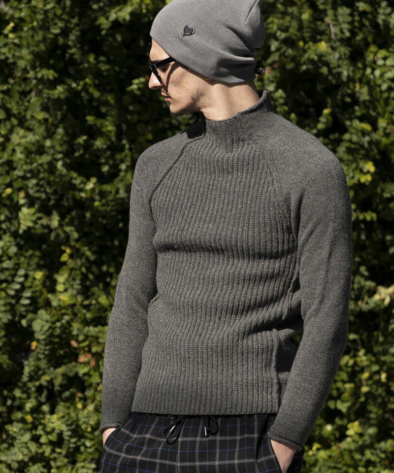 【wjk】line high neck knit ニット(6308　kw80s)のサムネイル