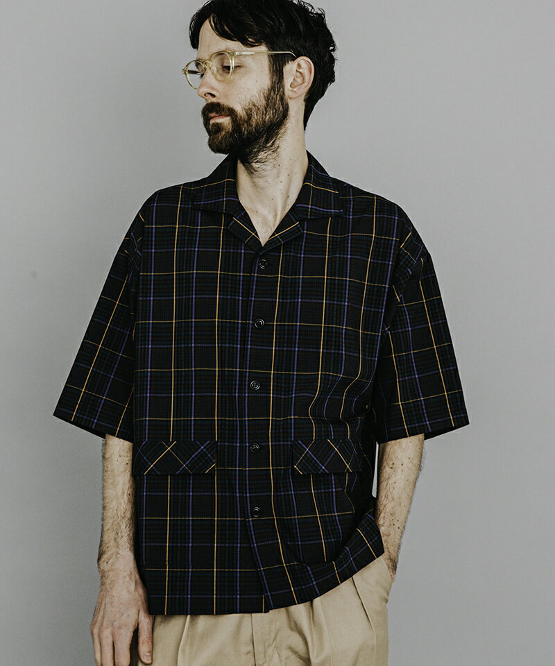 【MROLIVE(ミスターオリーブ)】SOLOTEX STRETCH CHECK -HALF SLEEVE ADVENTURE SHIRT シャツ(M-20224)のサムネイル