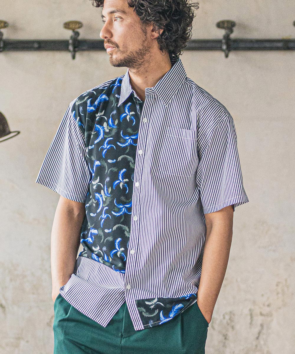 【CAMBIO(カンビオ)】Pattern Switch Short Sleeve Shirts シャツのサムネイル