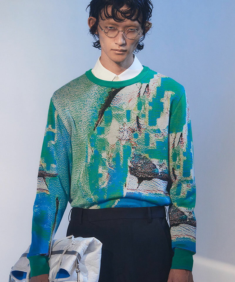 【HATRA(ハトラ)】Syn Feathet Sweater ニット(KN01-21ss)のサムネイル