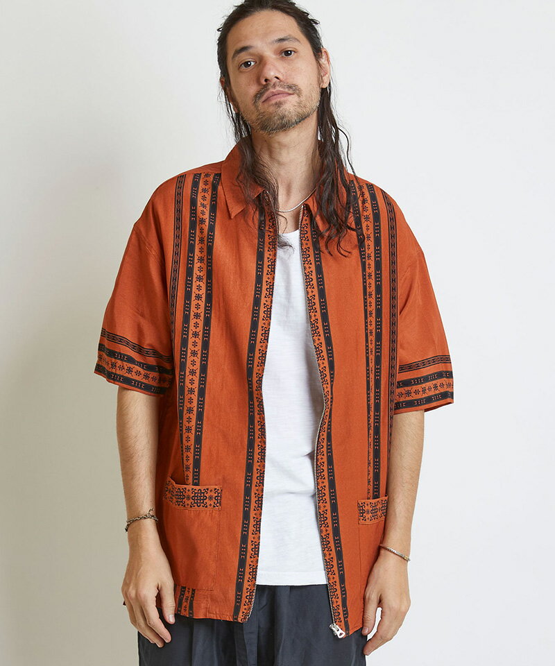 【EGO TRIPPING(エゴトリッピング)】PILLAR ZIPSHIRTS シャツ(613858)のサムネイル