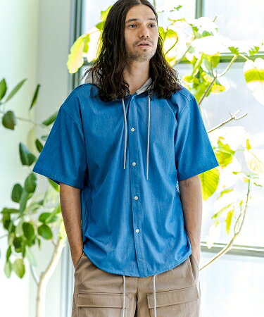 【CAMBIO(カンビオ)】URAKE Hood Chambray Short sleeve Shirts シャツ(CAM21SS-033)のサムネイル