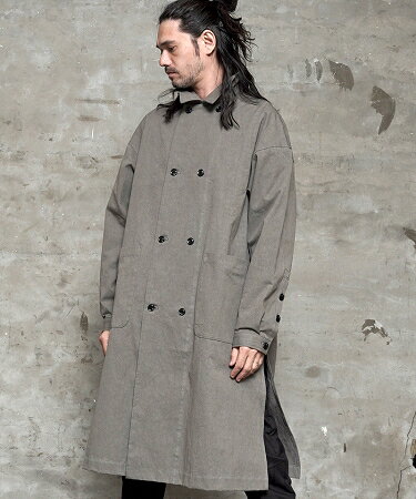 【EGO TRIPPING(エゴトリッピング)】50DOUBLE BUTTON SHOPCOAT poplin コート(613901)