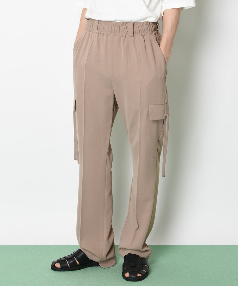 【SUPERTHANKS(スーパーサンクス)】【予約販売2月上旬〜中旬】HEM SWITCHING PANTS パンツ(ST221PT001)