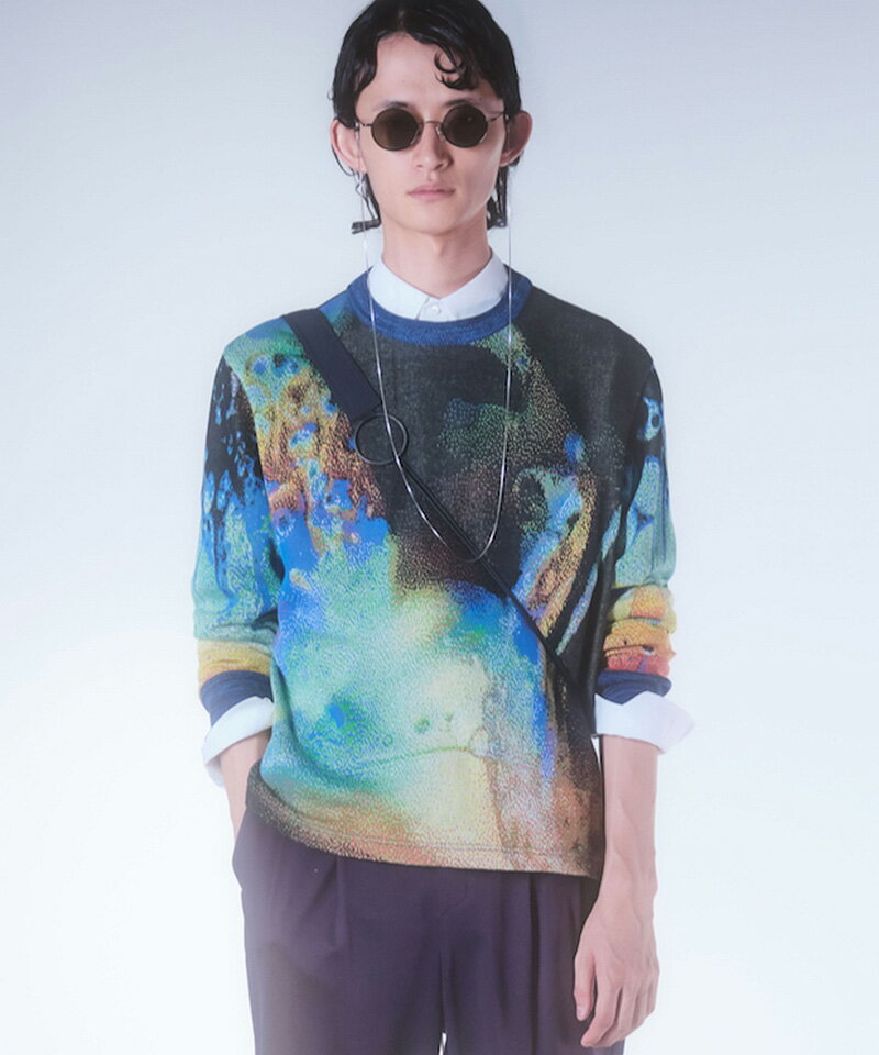 【HATRA(ハトラ)】Ink_Scape_Sweater ニット(KN01-22ss)のサムネイル