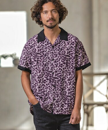 【Magine(マージン)】LEOPARD SHORT SLEEVE SHIRTS シャツ(MGN-221-001-M)のサムネイル