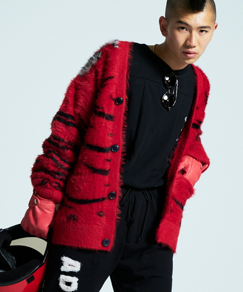【SEVESKIG(セヴシグ)】Tibetan Tiger Knit Cardigan カーディガン(KN-SV-NNA-1002)のサムネイル
