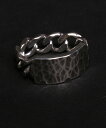【VIVIFY(ビビファイ)】【予約販売ご注文から1ヶ月後出荷】 Back Hallmarks ID Ring- Hammered Finish 指輪(VFR-154)