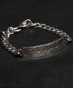 【VIVIFY(ビビファイ)】【予約販売ご注文から1ヶ月後出荷】 Hallmarks ID Bracelet- Hammered Finish w-gold ブレスレット(VFB-186)