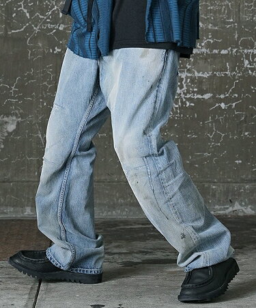 【EGO TRIPPING(エゴトリッピング)】【予約販売11月中旬〜下旬入荷】S917 LOOSE BOOTSCUT remake デニムパンツ(625054)