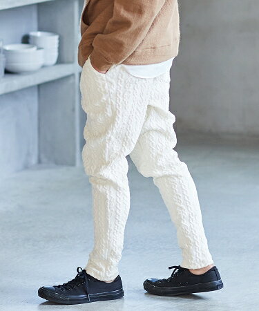 【CAMBIO(カンビオ)】【予約販売サイズ・カラーにより納期異なる】ケーブルキルティングパンツ(CAM-3461AGS2)