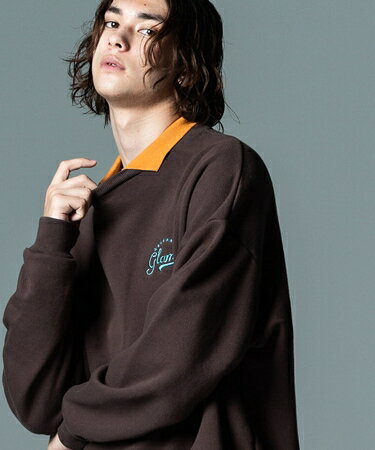 【glamb(グラム)】Prep Collar Sweat スウェット　プレップカラースウェット(GB0422-CS03)