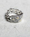 【VIVIFY(ビビファイ)】【予約販売ご注文から1ヶ月後出荷】Arabesque Back Hallmarks ID Ring w-gold 指輪(VFR-157)