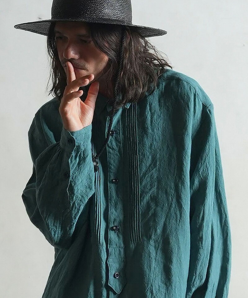 【EGO TRIPPING(エゴトリッピング)】 BELGIUMLINEN DRESS SHIRTS シャツ(616008)のサムネイル
