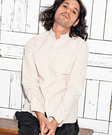 【CAMBIO(カンビオ)】ミニスタンドカラーL-Sオックスフォードシャツ(CA01-31150)